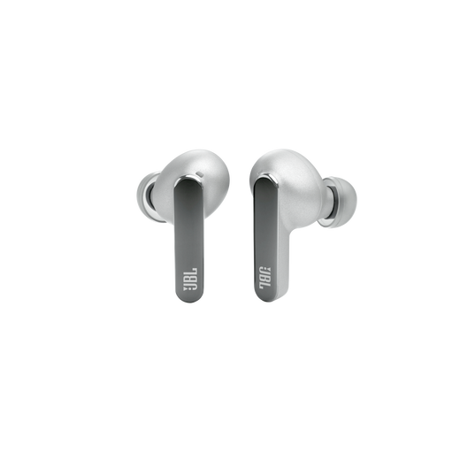 JBL Live Pro 2 TWS - Silver - True wireless Noise Cancelling earbuds - Front